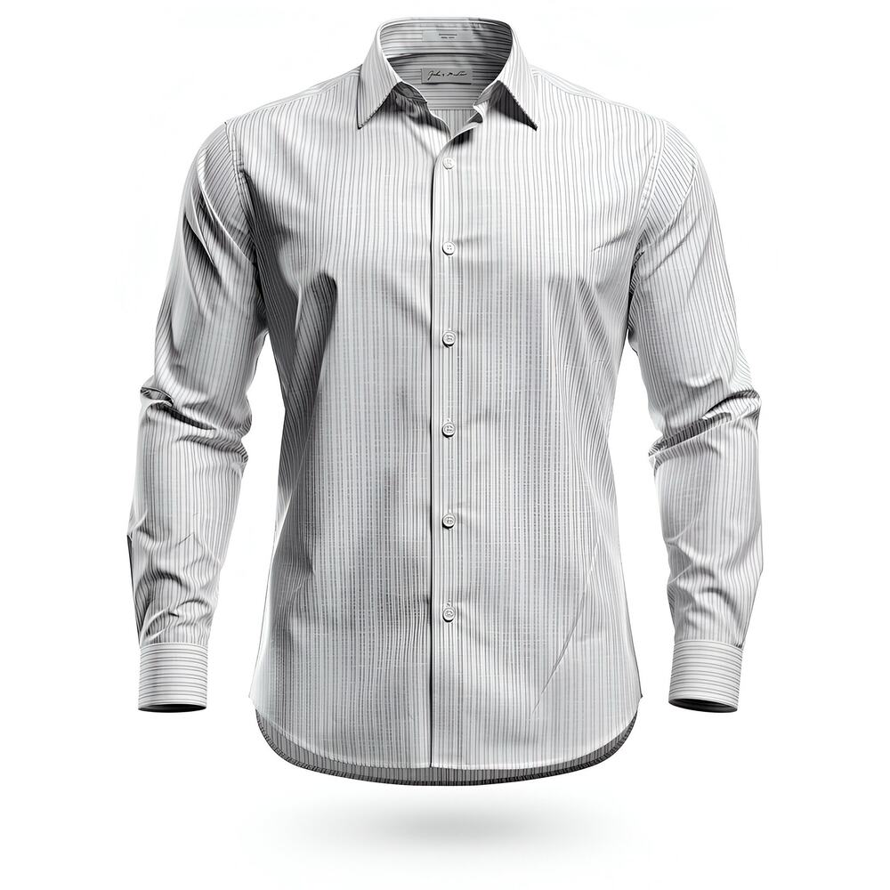 Nordstrom Men's Purple Striped Dress Shirt - 17 34/35